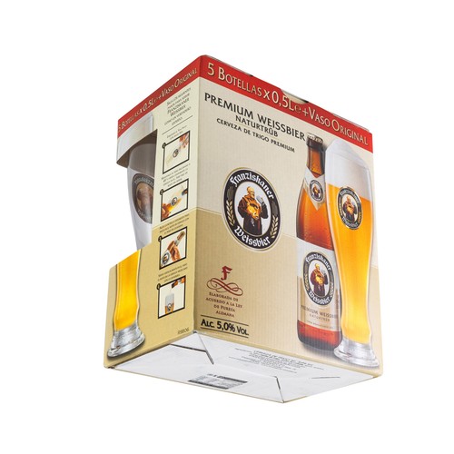 CERVECISTAS Estuche cervezas CERVECISTAS FRANZISKANER pack 5 uds. X 50 cl.