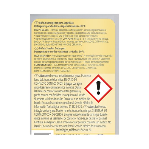 BUFALO Detergente para las zapatillas 500 ml.