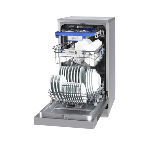 Lavavajillas FAGOR 4LVF-435ADX, capacidad: 10 servicios, clasificación energética: C, H: 84,5cm, A: 44,8cm, F: 60cm.