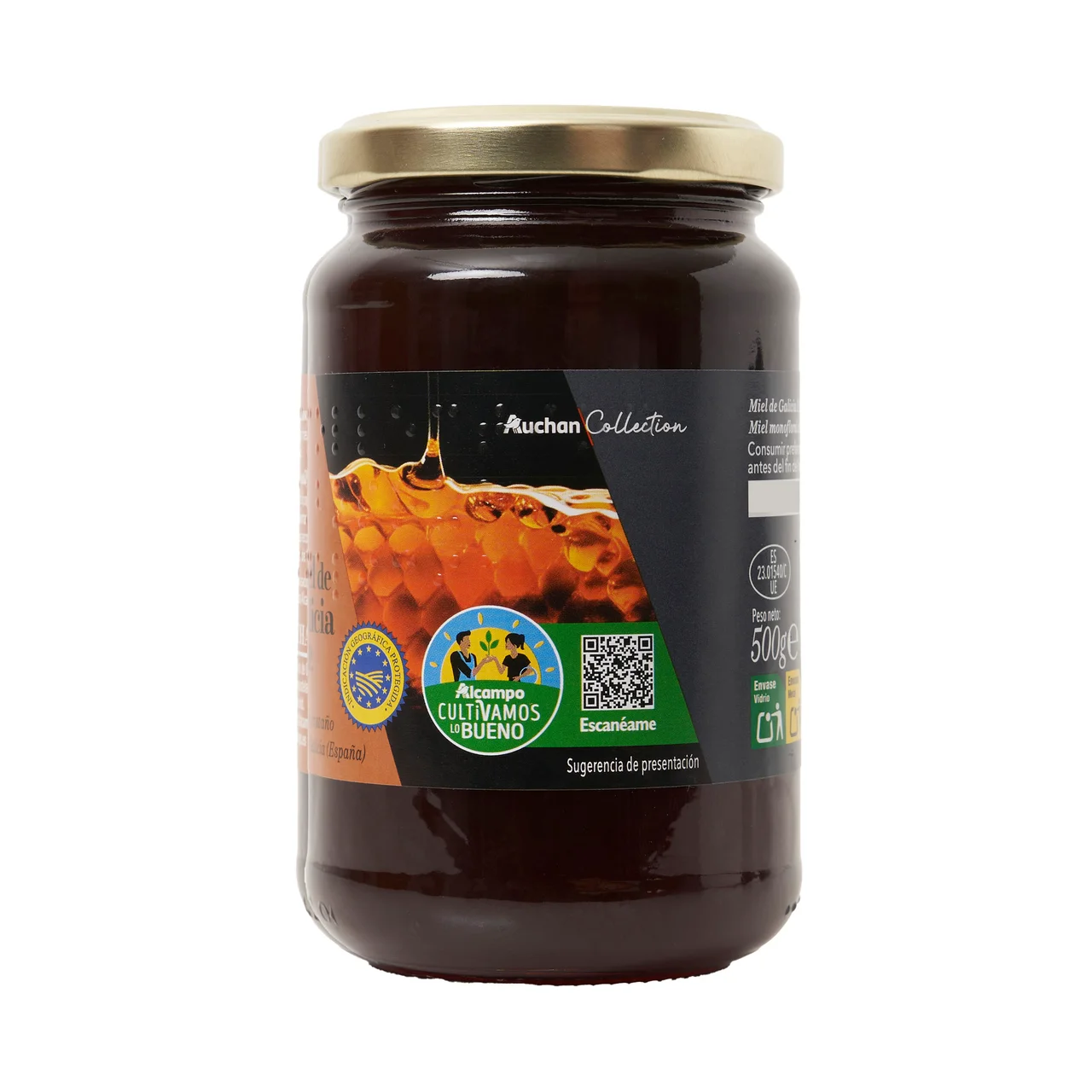 ALCAMPO CULTIVAMOS LO BUENO Miel de Galicia IGP castaño 500gr.