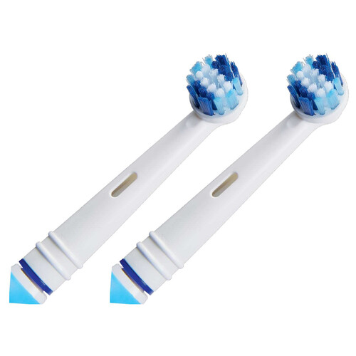 Pack de 2 recambios de cepillo dental eléctrico QILIVE, limpieza total.