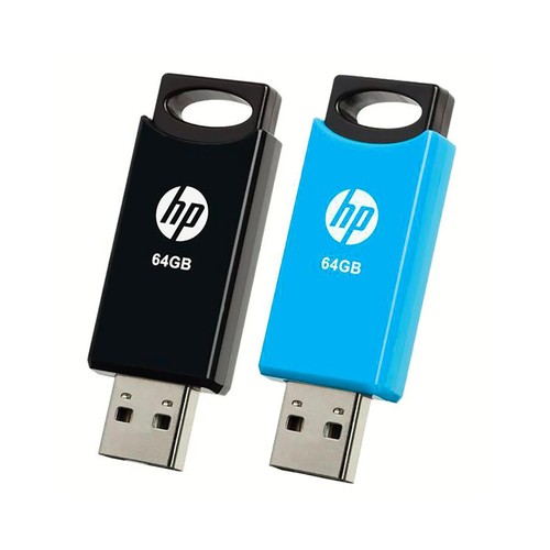 Pack 2 Pendrives HP v212w, 64GB, Usb 2.0.
