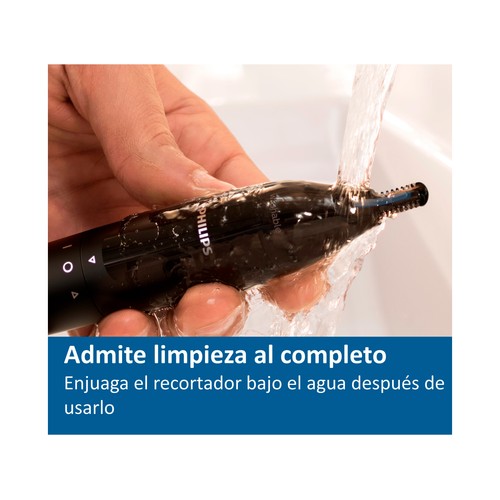 Recortador de nariz y orejas PHILIPS NT1650/16, sistema de protección, resistente al agua.
