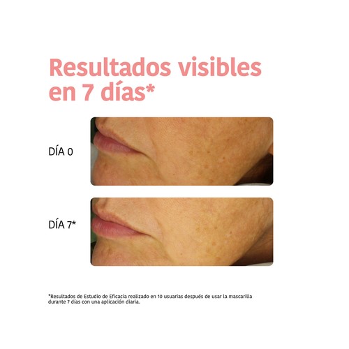 IROHA NATURE Mascarilla facial iluminadora e hidratante con vitamina C y ácido Hialurónico.