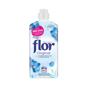 FLOR Suavizante original azul 63 ds 1,134 l