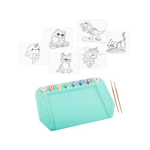Set para pintar por números, ONE TWO FUN ALCAMPO.