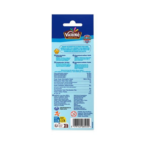 VAHINE Decoración comestible de la patrulla canina 8 uds.