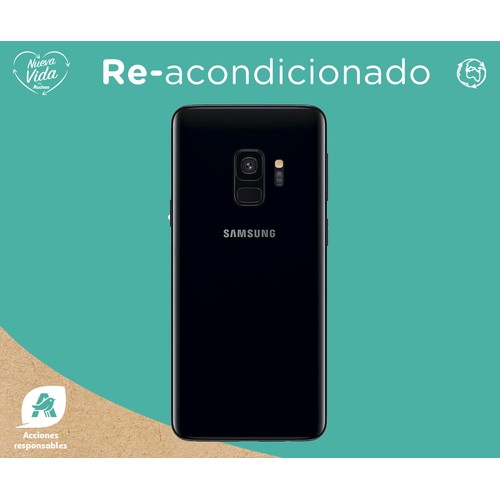 SAMSUNG Galaxy S9 negro (REACONDICIONADO), 64GB + 4GB Ram, pantalla 14,7cm (5,8").