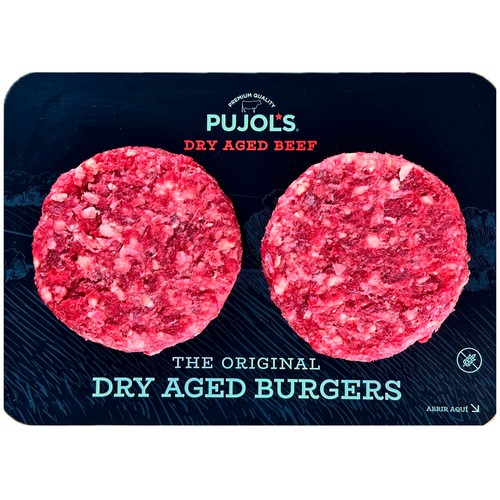 PUJOL´S Burger meat de vaca madurada dry aged 2 x 150 g.
