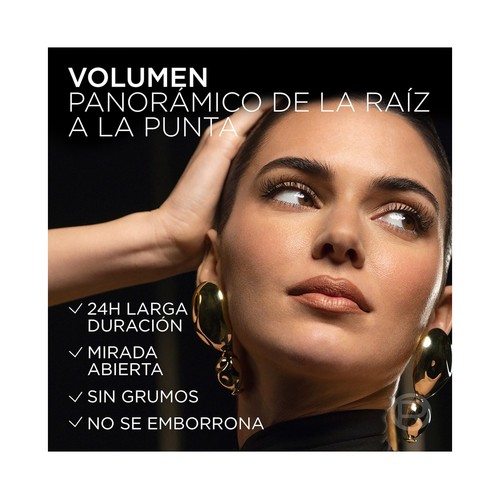 L´ORÉAL PARIS Panorama all night tono black Máscara de pestañas con efecto volumen.