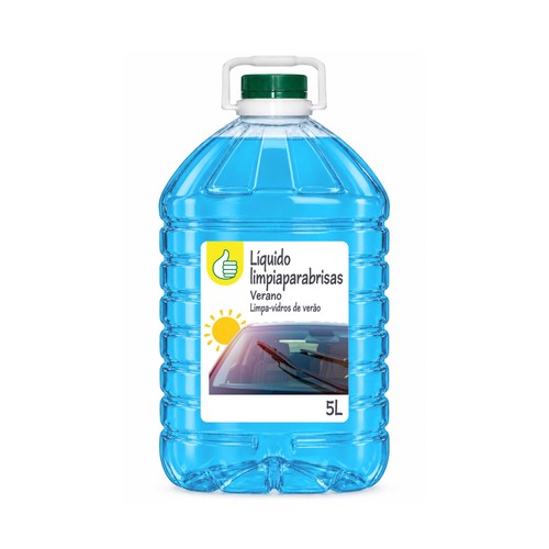 Lavaparabrisas verano 0ºC 5L, primer precio. PRODUCTO ECONÓMICO ALCAMPO.