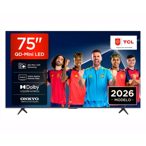 Televisión 190,5 cm (75") QLED TCL 75P8L, 4K, GOOGLE TV, HDR, Dolby Vision / atmos, 3 HDMI, USB, 60 Hz