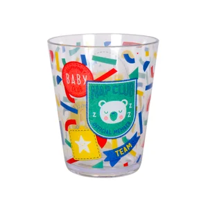 Vaso de poliestireno, estampado de Animal Club, 9x11,5 cm, TABERSEO.