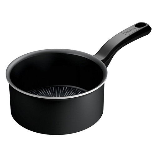 Cacerola de aluminio con tapa de vidrio e interior antiadherente 20 cm. Vitro. TEFAL.