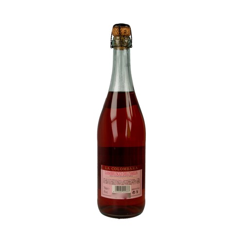 LA COLOMBARA  Vino rosado lambrusco elaborado en Italia botella de 75 cl.