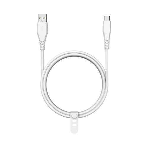 Cable USB A a USB C QILIVE 600183160 , longitud 1,2 metros, color blanco.