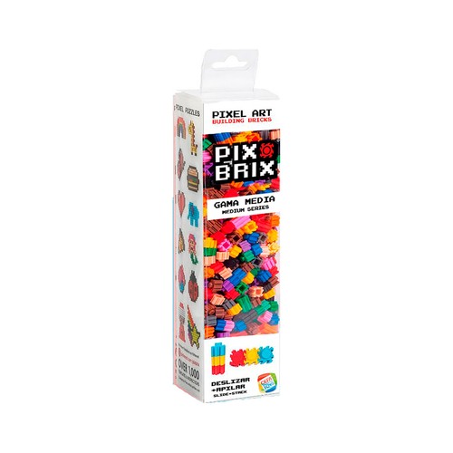 Pix Brix Pixel Art set de 500 piezas con colores surtidos para construcción +6 Años, CEFA TOYS