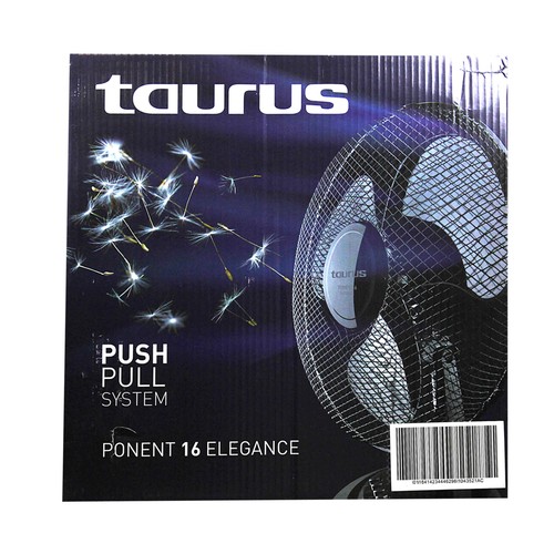 Ventilador de sobremesa TAURUS Greco 16 Elegance, 40W, 3 velocidades, 40cm, oscilante.