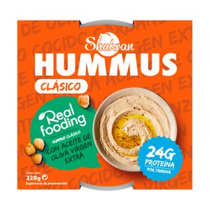 Imagen de TASTE SHUKRAN Hummus tradicional, elaborado con aceite de oliva 220 g.