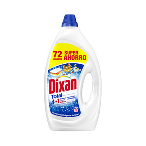 Imagen de DIXAN Total 4 + 1 Detergen líquido para lavadora 3.24 l, 72 lavados.