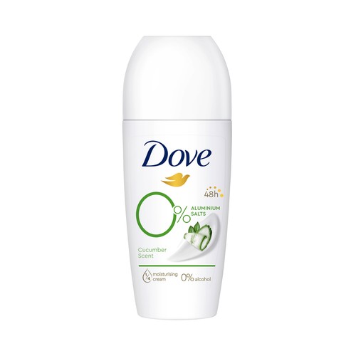 DOVE Desodorante roll on para mujer, con extracto de pepino DOVE Go fresh 50 ml.