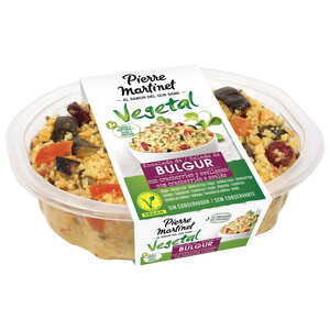 Imagen de PIERRE MARTINET Ensalada de Bulgur, lentejas, sémola de trigo, tomate, calabacín, arándanos, avellanas y semillas de calabaza PIERRE MARTINET Vegetal 200 g.