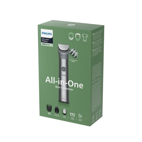 Afeitadora multifunción PHILIPS MG5921/15, autonomía 120 min, uso en seco y humedo. 