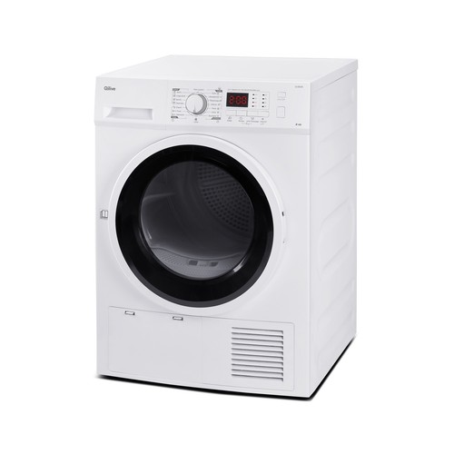 Secadora por condensación QILIVE Q.6836, capacidad de secado: 8KG, H: 84,5cm, A: 59,4cm, F: 62,5cm.