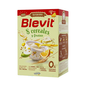 Imagen de BLEVIT Superfibra Papilla de 8 cereales y fruta, a partir de 5 meses 500 g. 