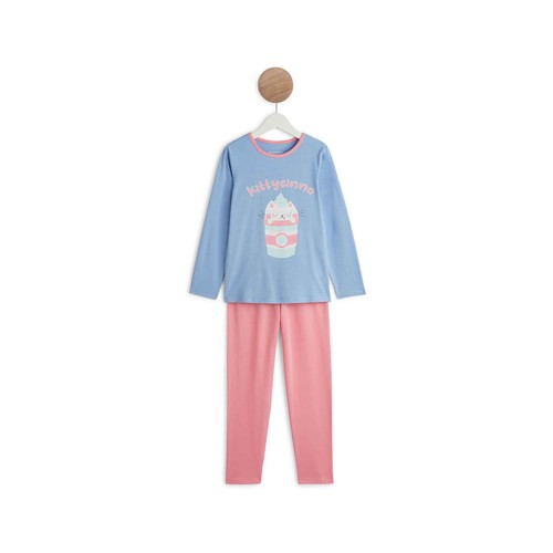 Pijama de algodón para niña IN EXTENSO, talla 14.