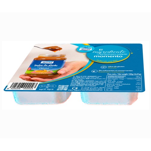 MARDEL Dulce de leche pack 4 uds monodosis 4 x 25g.
