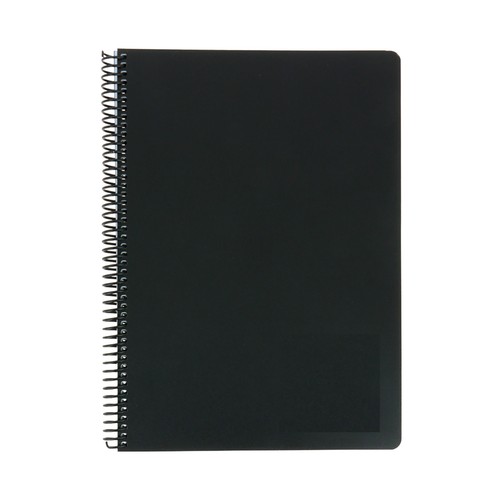 Cuaderno A5 polipropileno 80h 90gr, cuadrícula 3mm espiral surtido. AUCHAN