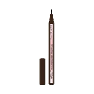 MAYBELLINE Hiper easy tono 810 Pitch brown  Eyeliner de ojos líquido con pincel ultra flexible.