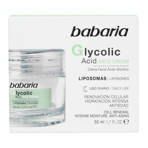 BABARIA Crema facial hidratante y antiedad de uso diario 50 ml.