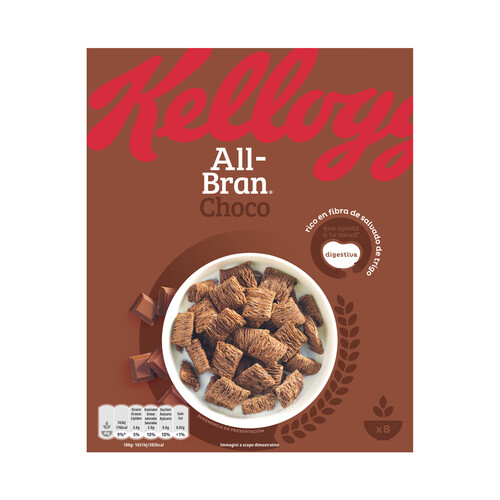 KELLOGG'S Cereales de fibra y chocolate KELLOGG'S ALL-BRAN CHOCO 375 g.