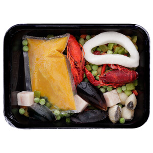 DELFÍN Preparado para paella con caldo DELFÍN 400 g.