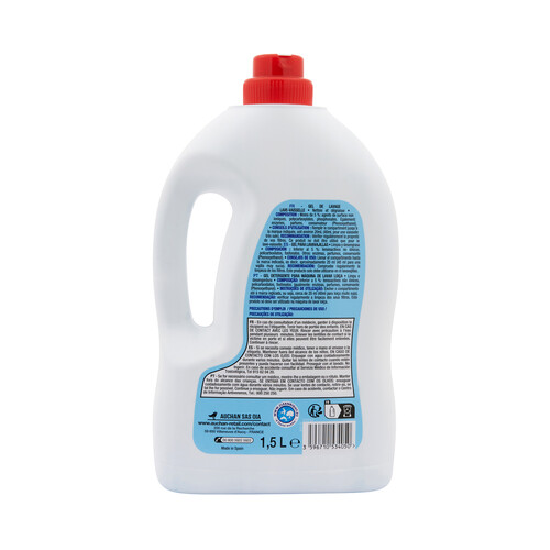 PRODUCTO ALCAMPO Detergente para lavavajillas en gel 75 lavados, 1.5 l.