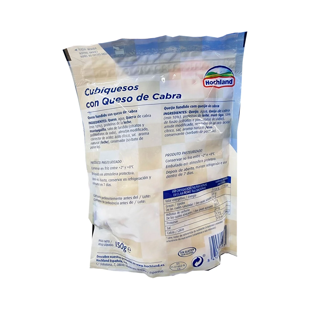 Queso en cubitos cubiquesos 150g