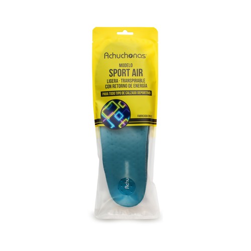 Plantilla Sport Air ACHUCHONAS, ligera, transpirable, talla 38/39.