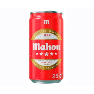 Imagen de MAHOU Cerveza 5 estrellas lata 25 cl.