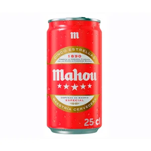 MAHOU Cerveza 5 estrellas lata 25 cl.