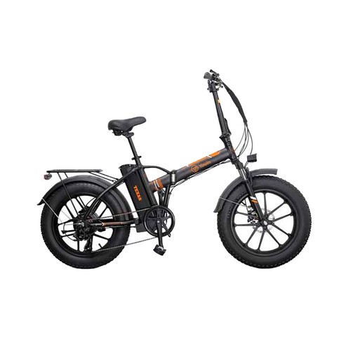 Bicicleta eléctrica YOUIN BK1201B Texas V3 plegable de color negro,  250W 36V, autonomía de 45Km, 25Km/h, ruedas 20" FAT..