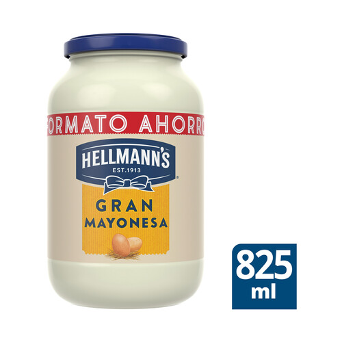 HELLMANN'S Salsa mayonesa HELLMANN'S frasco de 825 ml.