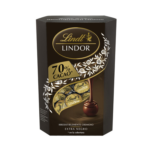 LINDT Lindor Bombones de chocolate negro 337 g.