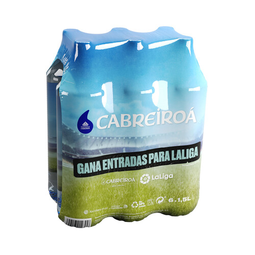 CABREIROA Agua mineral pack de 6 uds. x 1,5 l.