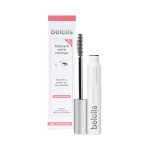 BELCILS Máscara de pestañas con efecto extra volumen y grosor, tono black BELCILS.