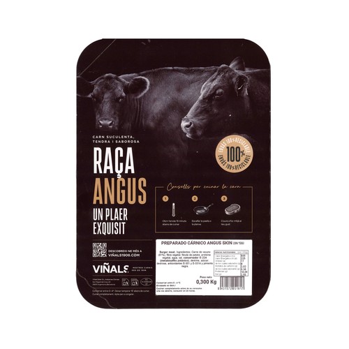 VIÑALS Hamburguesa angus 2x150 g. 