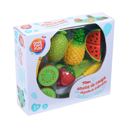 Conjunto de comidas cortadas, piezas, ONE TWO FUN ALCAMPO
