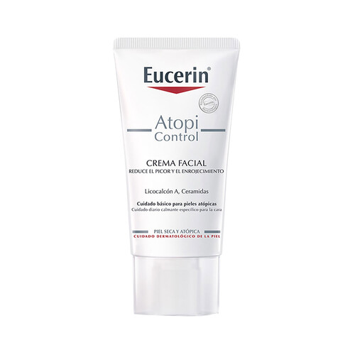 EUCERIN Crema facial que ayuda a reducir el picor y el enrojecimiento en pieles secas y atópicas EUCERIN Atopicontrol 50 ml.