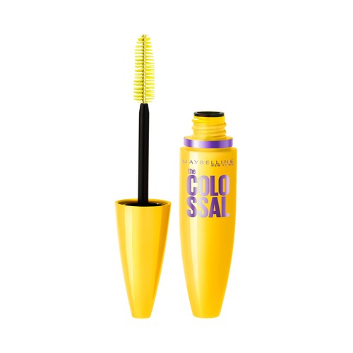 MAYBELLINE The colossal tono 01 Black  Máscara de pestañas con efecto extra volumen en una sola pasada .